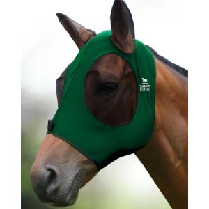 Harrison Howard Super Comfort Stretchy Fly Mask Large Eye Space with UV Protection Soft on Skin with Breathability Star Medium(Deep Green)