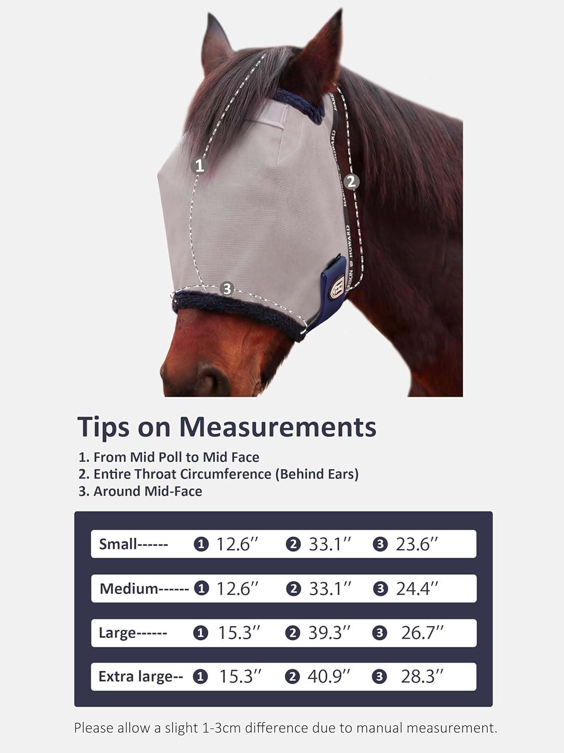 image:imageHarrison Howard Reinforced Horse Fly Mask with Mirror PVC Brow Support Enhanced Eye Space UV Protection Original Grey SOriginal Grey