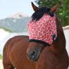 Harrison Howard All Round Mesh Horse Fly Mask UV Protective with Fleece Padded Edging and Fun Prints Forelock Opening Design Mask for Horse Crocodile Medium(Hearts)
