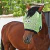 Harrison Howard All Round Mesh Horse Fly Mask UV Protective with Fleece Padded Edging and Fun Prints Forelock Opening Design Mask for Horse Crocodile Medium(Crocodile)