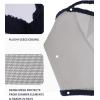 Harrison Howard All-Round Mesh Horse Fly Mask UV Protective with Fleece-Padded Edging Deep Navy S(Grey)