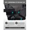 Harrison Howard Reinforced Horse Fly Mask with Mirror PVC Brow Support, Enhanced Eye Space, UV Protection Original Grey S(Black)