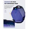 Harrison Howard Reinforced Horse Fly Mask with Mirror PVC Brow Support, Enhanced Eye Space, UV Protection Original Grey S(Deep Navy)