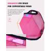 Harrison Howard Reinforced Horse Fly Mask with Mirror PVC Brow Support, Enhanced Eye Space, UV Protection Original Grey S(Magenta)