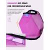Harrison Howard Reinforced Horse Fly Mask with Mirror PVC Brow Support, Enhanced Eye Space, UV Protection Original Grey S(Purple)
