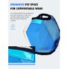 Harrison Howard Reinforced Horse Fly Mask with Mirror PVC Brow Support, Enhanced Eye Space, UV Protection Original Grey S(Sky Blue)