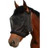 Harrison Howard All-Round Mesh Horse Fly Mask UV Protective with Fleece-Padded Edging Deep Navy S(Black)