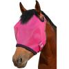 Harrison Howard All-Round Mesh Horse Fly Mask UV Protective with Fleece-Padded Edging Deep Navy S(Magenta)
