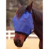 Harrison Howard Reinforced Horse Fly Mask with Mirror PVC Brow Support, Enhanced Eye Space, UV Protection Original Grey S(Deep Navy)