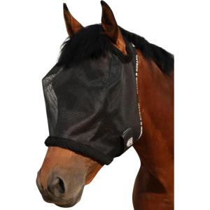Harrison Howard All-Round Mesh Horse Fly Mask UV Protective with Fleece-Padded Edging Deep Navy S(Black)