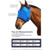 Harrison Howard All Round Mesh Horse Fly Mask UV Protective with Fleece Padded Edging Royal Blue M