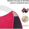 Harrison Howard All-Purpose Square Quilted Western Saddle Pad Breathable, Shock-Absorbing Saddle Pad Comfortable Fit for Horses