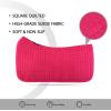 Harrison Howard All-Purpose Square Quilted Western Saddle Pad Breathable, Shock-Absorbing Saddle Pad Comfortable Fit for Horses