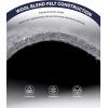 Harrison Howard Western Saddle Pad Liner 5mm/7mm Thin Wool Felt Under Saddle Pad, Shock Absorbing Sweat Barrier, Non Slip(Gray)