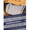 Harrison Howard Western Saddle Pad Liner, Thin Wool Felt Under Pad with Spine Cutout, Shock Absorbing Sweat Barrier(Gray)