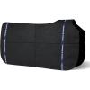 Harrison Howard Western Saddle Pad Liner, Thin Wool Felt Under Pad with Spine Cutout, Shock Absorbing Sweat Barrier(Black)