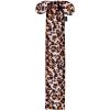 Harrison Howard Stretchy Tail Bag Breathable Horse Tail Guard Slip on Design Protect Horse Tail 2 Strand Closure Straps Keep Tail Clean & Protected 22″ L Length Makes Grooming Easy-Burgundy(Leopard Print)