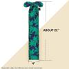 Harrison Howard Stretchy Tail Bag Breathable Horse Tail Guard Slip on Design Protect Horse Tail 2 Strand Closure Straps Keep Tail Clean & Protected 22″ L Length Makes Grooming Easy-Burgundy(Green Leaves)