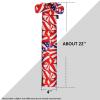 Harrison Howard Stretchy Tail Bag Breathable Horse Tail Guard Slip on Design Protect Horse Tail 2 Strand Closure Straps Keep Tail Clean & Protected 22″ L Length Makes Grooming Easy-Burgundy(Flag Grid)