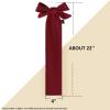 Harrison Howard Stretchy Tail Bag Breathable Horse Tail Guard Slip on Design Protect Horse Tail 2 Strand Closure Straps Keep Tail Clean & Protected 22″ L Length Makes Grooming Easy-Burgundy(Burgundy)