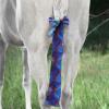 Harrison Howard Stretchy Tail Bag Breathable Horse Tail Guard Slip on Design Protect Horse Tail 2 Strand Closure Straps Keep Tail Clean & Protected 22″ L Length Makes Grooming Easy-Burgundy(Chic Blue)