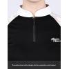 Harrison Howard Women’s Equestrian Show Shirt, Competition-Ready Lace Long Sleeve, Breathable Slim Fit Horse Show Top(Black)