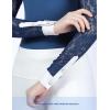 Harrison Howard Women’s Equestrian Show Shirt, Competition-Ready Lace Long Sleeve, Breathable Slim Fit Horse Show Top(Peacock Blue)