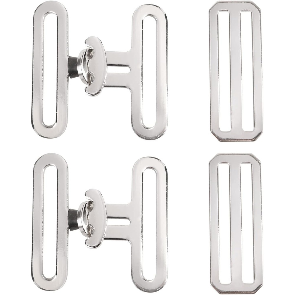 image:imageHarrison Howard 6PCS Hardware Horse Blanket Surcingle Buckle Replacement for Horse Sheets Surcingle Attachment 2 Setstwo pieces